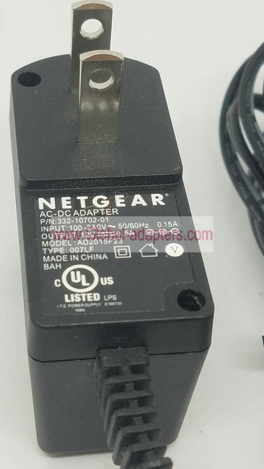 NEW Netgear 332-10702-01 AD2015F23 007LF Charger AC/DC Adaper Power Supply 12V 0.5A